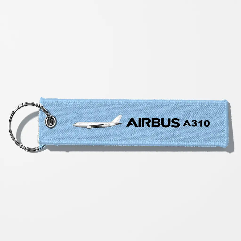 The Airbus A310 Key Chains - Light Blue