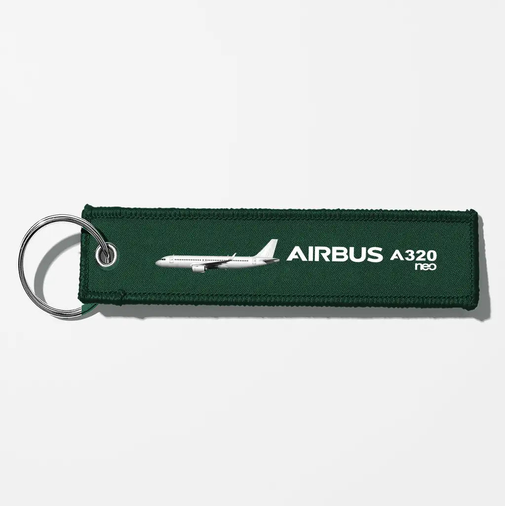 The Airbus A320 Key Chains - Dark Green