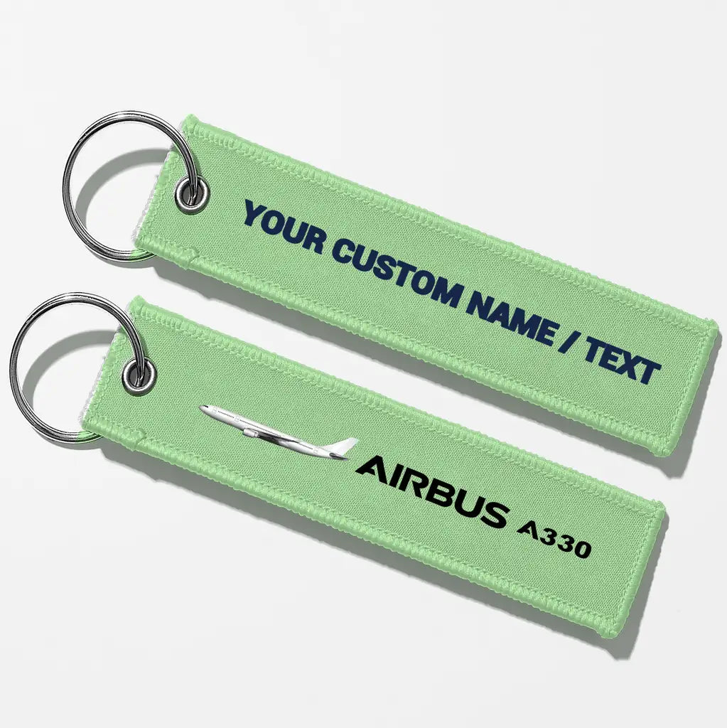 The Airbus A330 Key Chains - Light Green - Personalized