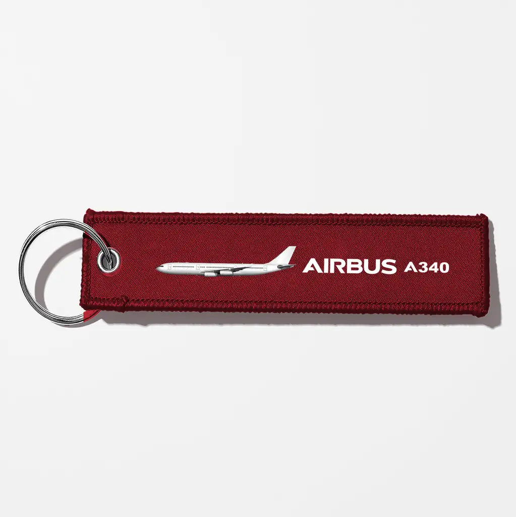 The Airbus A340 Key Chains - Dark Red