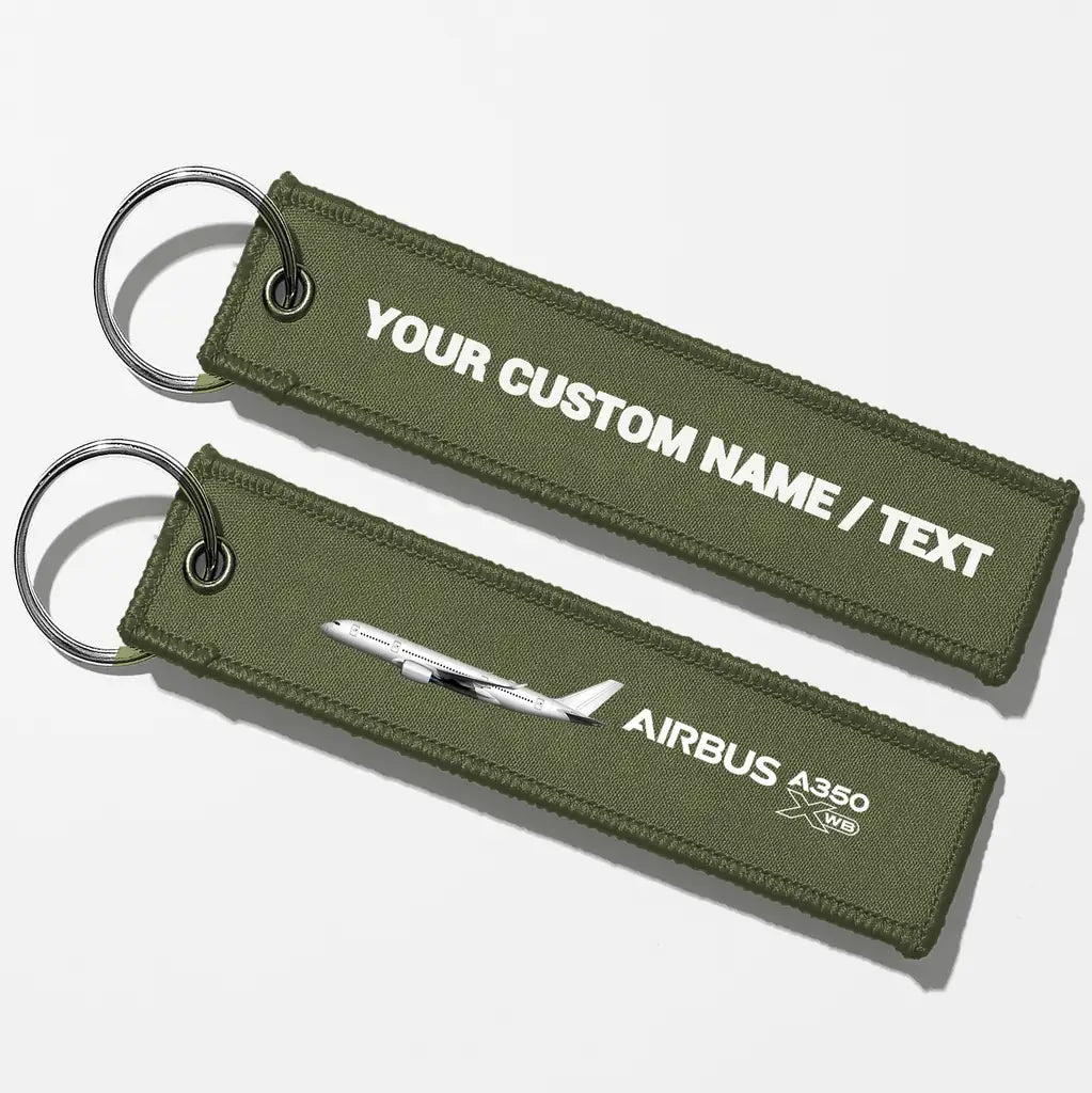 The Airbus A350 Key Chains - Green Army - Personalized