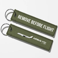 Thumbnail for The Airbus A350 Key Chains - Green Army - Remove Before Flight