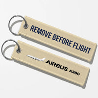 Thumbnail for The Airbus A380 Key Chains - Beige - Remove Before Flight