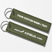 Thumbnail for The Airbus A380 Key Chains - Green Army - Personalized