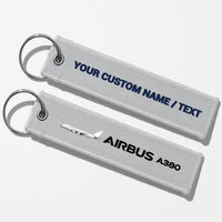 Thumbnail for The Airbus A380 Key Chains - Light Gray - Personalized