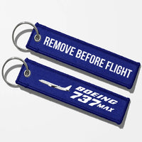 Thumbnail for The Boeing 737Max Key Chains - Blue - Remove Before Flight