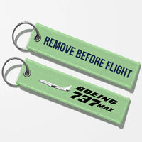 Thumbnail for The Boeing 737Max Key Chains - Light Green - Remove Before Flight