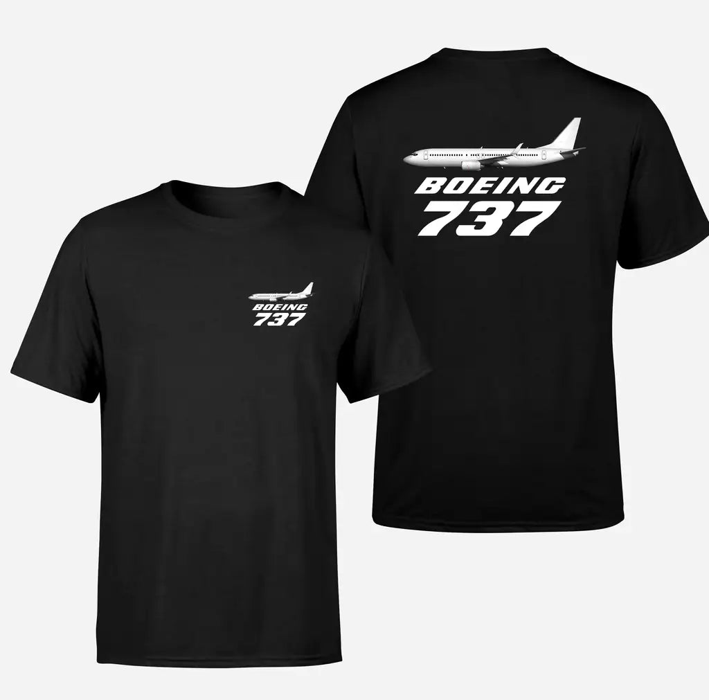The Boeing 737 design on black double side