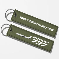 Thumbnail for The Boeing 737 Key Chains - Green Army - Personalized