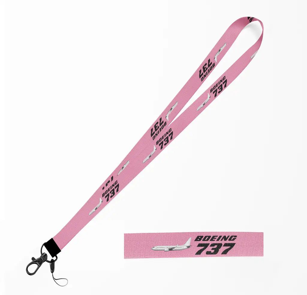 The Boeing 737 lanyard - pink