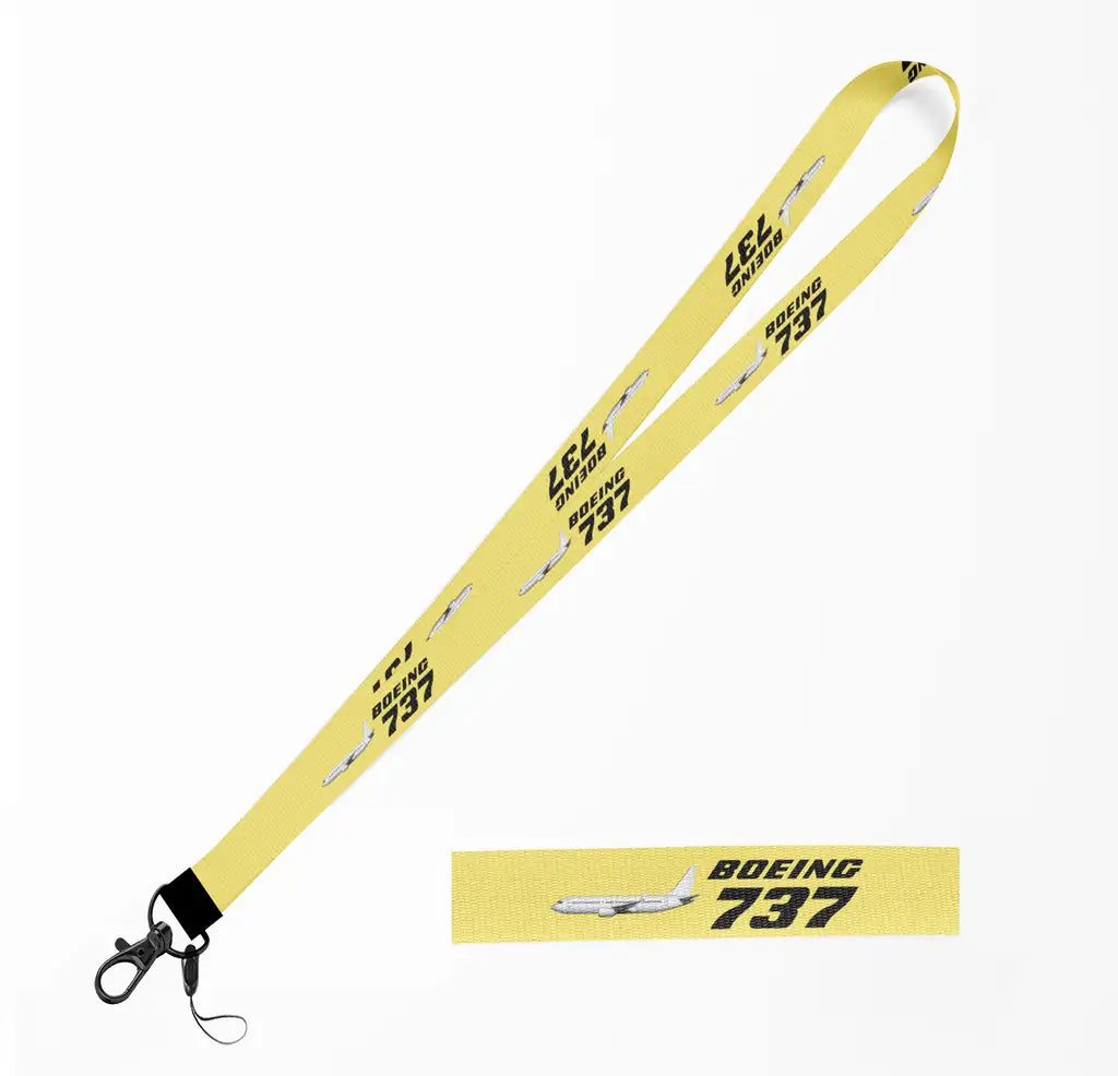 The Boeing 737 lanyard - yellow