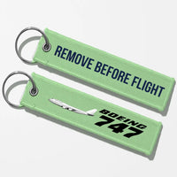 Thumbnail for The Boeing 747 Key Chains - Light Green - Remove Before Flight