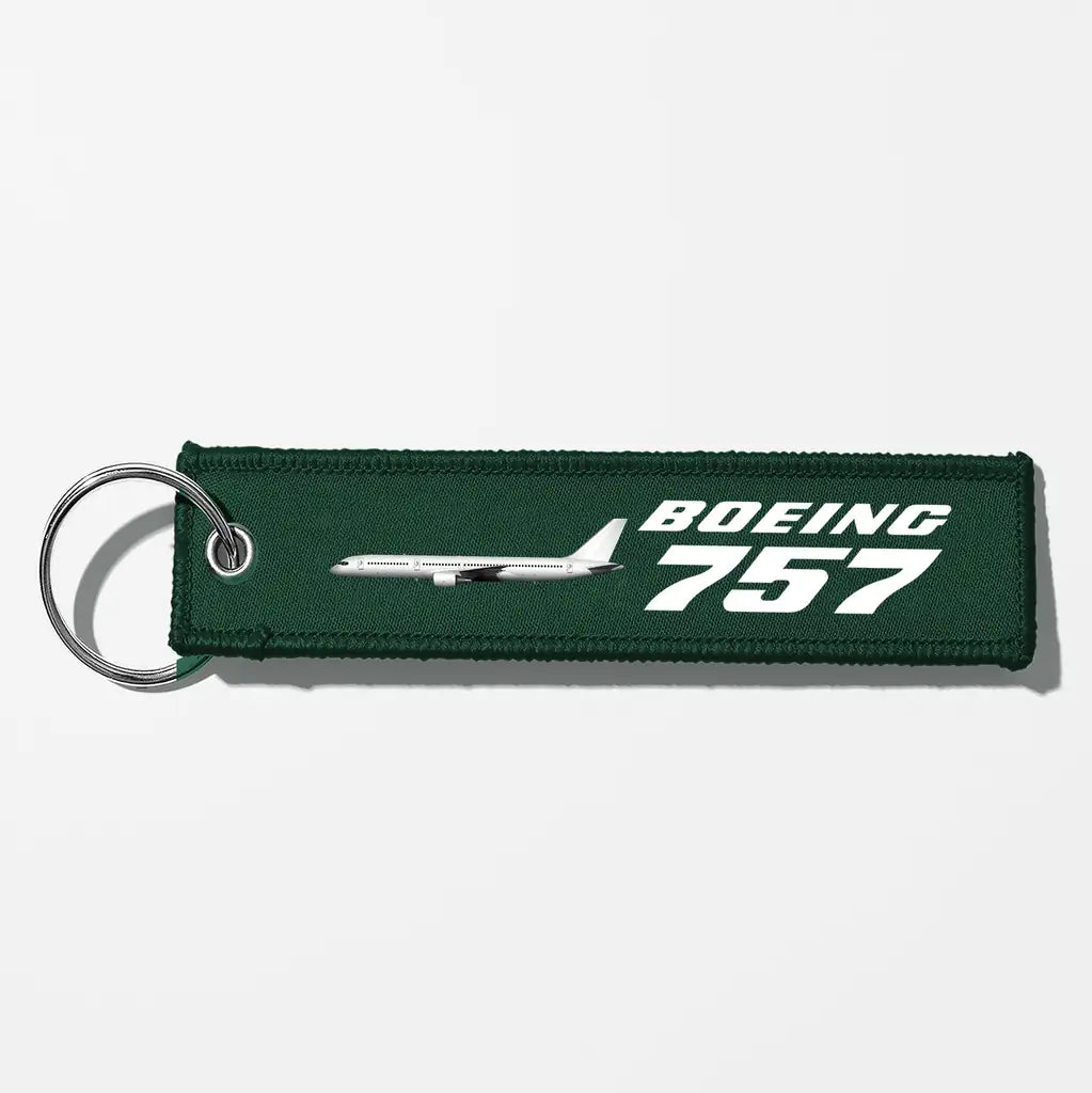 The Boeing 757 Key Chains - Dark Green