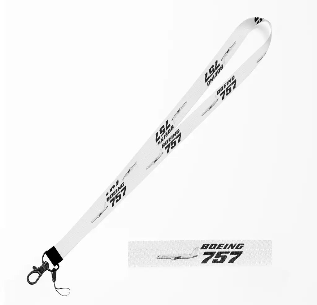 The Boeing 757 lanyard - white