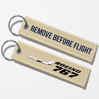 Thumbnail for The Boeing 767 Key Chains - Beige - Remove Before Flight