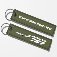 Thumbnail for The Boeing 767 Key Chains - Green Army - Personalized