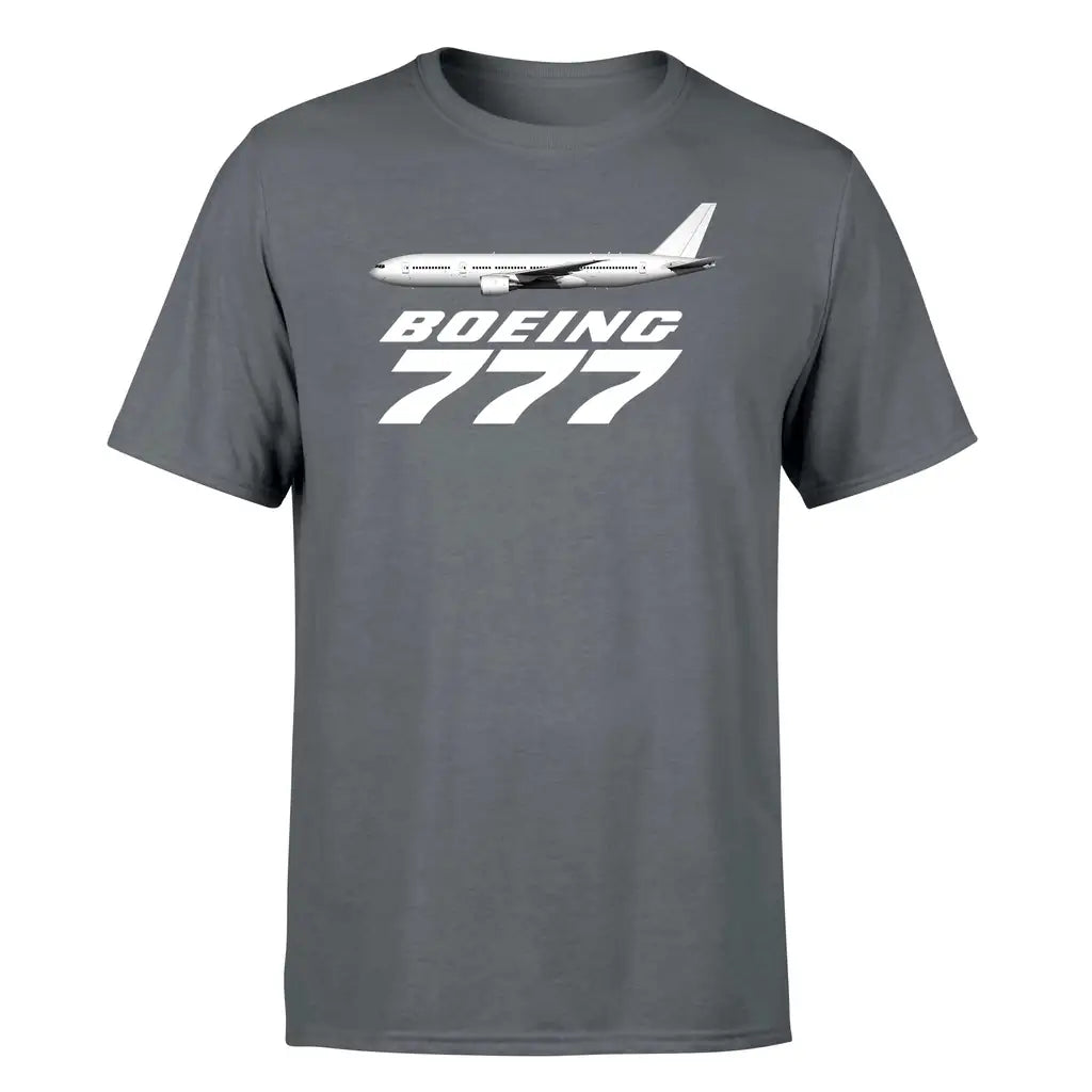 The Boeing 777 design on gray single side