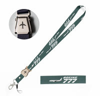 Thumbnail for The Boeing 777 seat belt lanyard - dark green