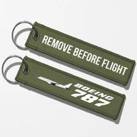 Thumbnail for The Boeing 787 Designed Key Chains - Green Army - Remove Before Flight