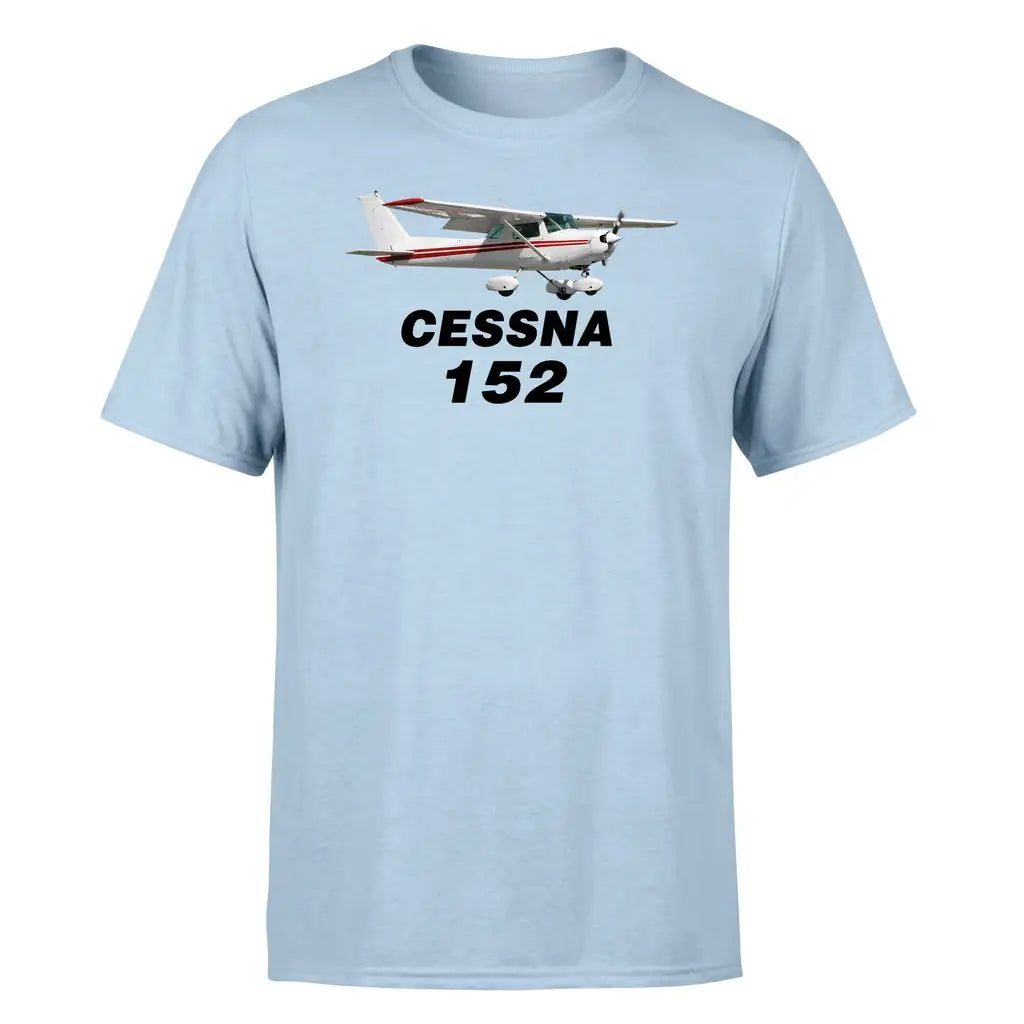 The Cessna 152 design on light blue single side