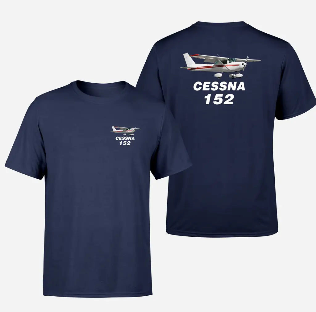 The Cessna 152 design on navy blue double side