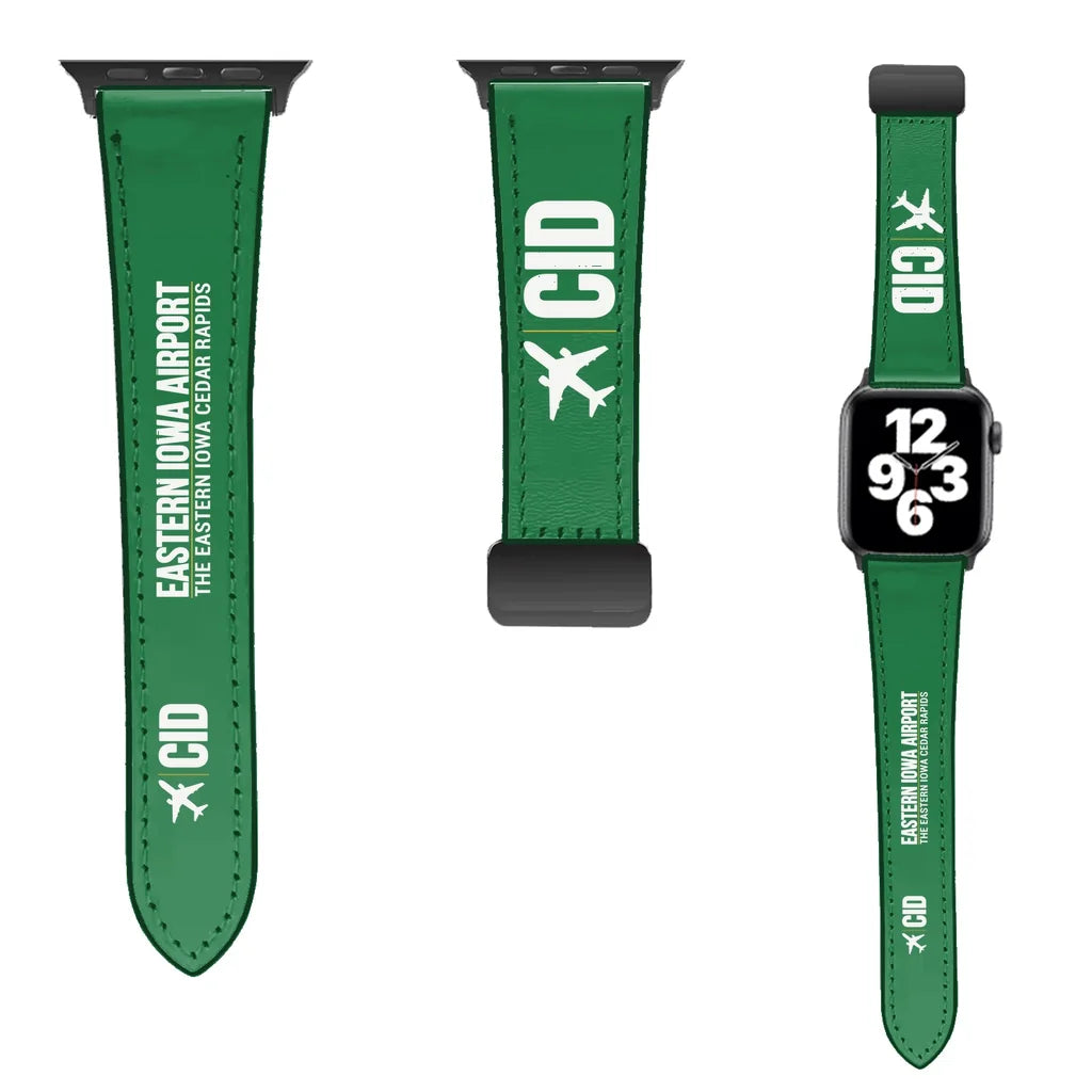 WBV6 | The Eastern Iowa Airport Cedar Rapids CID | Leather - Green
