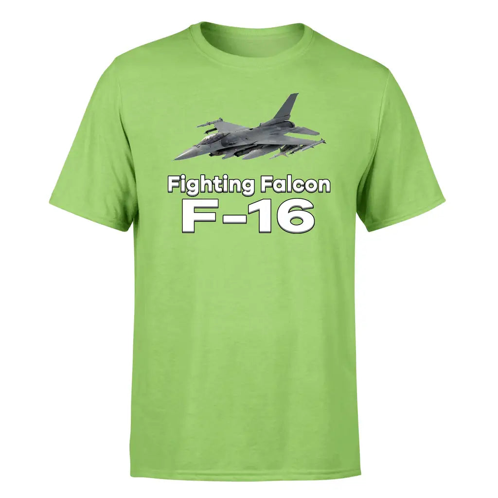 The Fighter Jet 16 design on light green single side