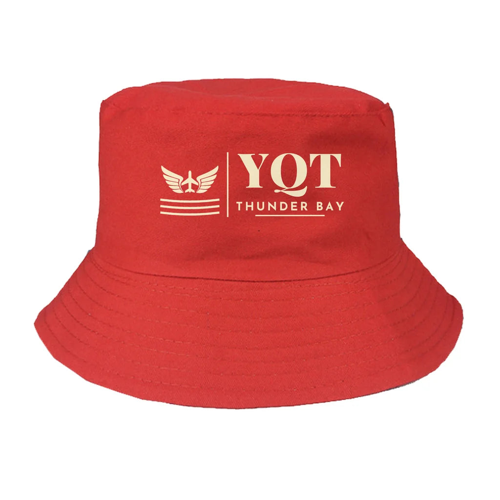 Thunder Bay International Airport (YQT) summer hat - red