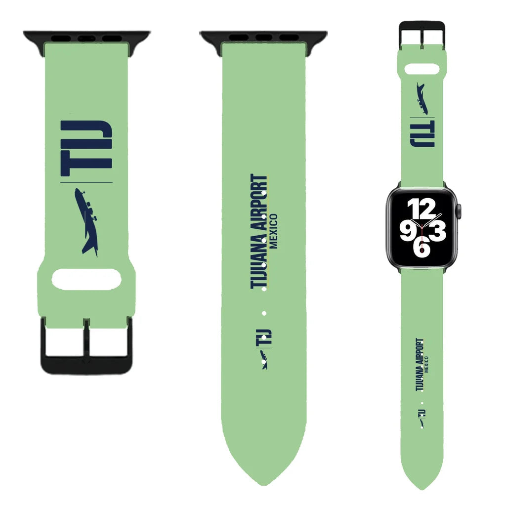 WBV6 | Tijuana International Airport TIJ | Light Green (Metal Buckle)