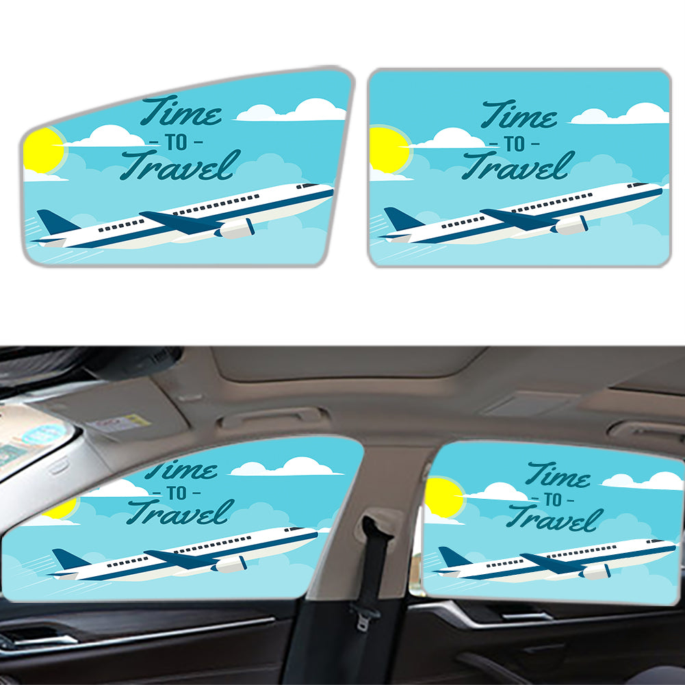 Super Cool Landing During Sunset Designed Car Sun Shade (Side window)