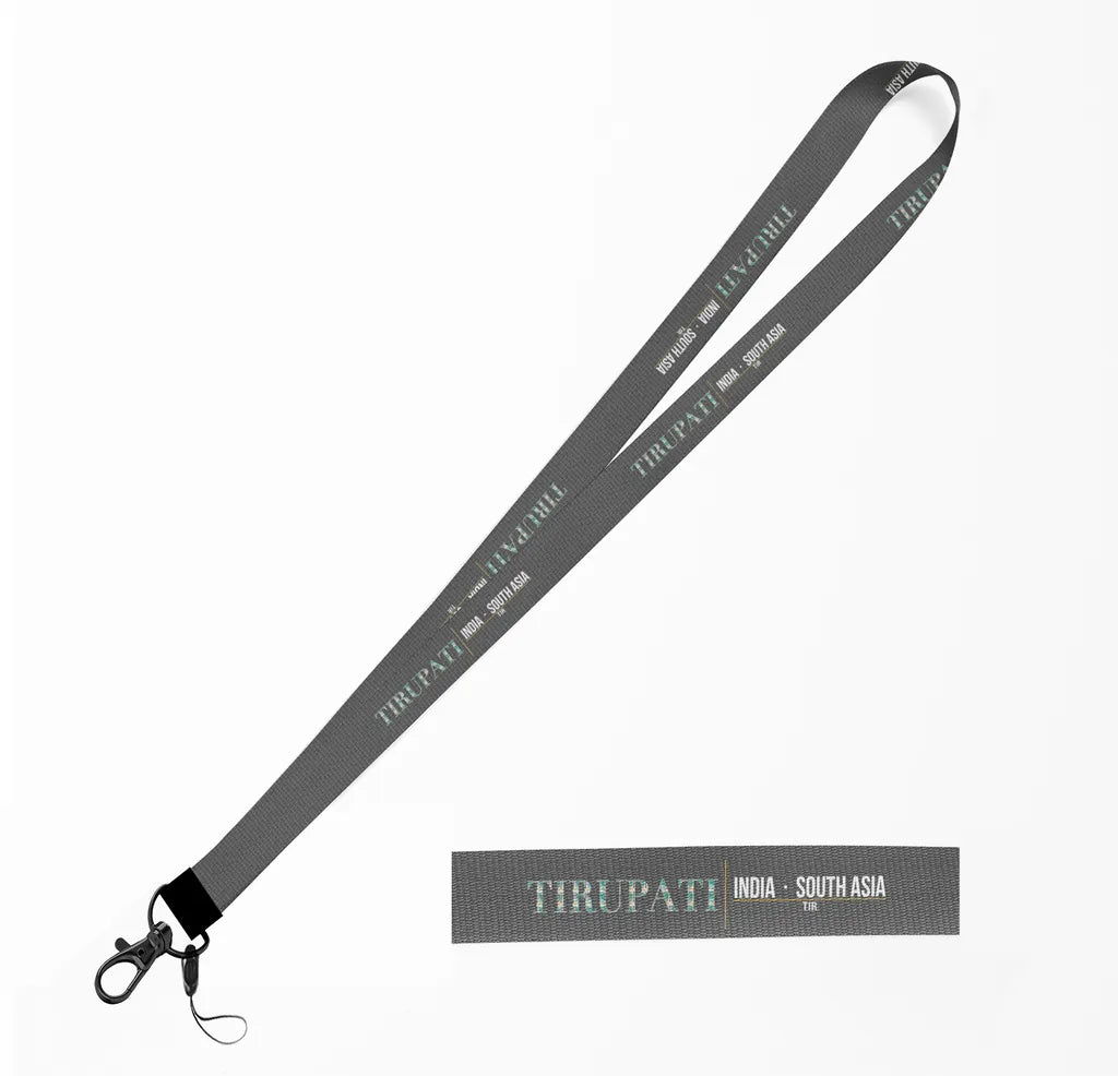Tirupati City Series lanyard - gray