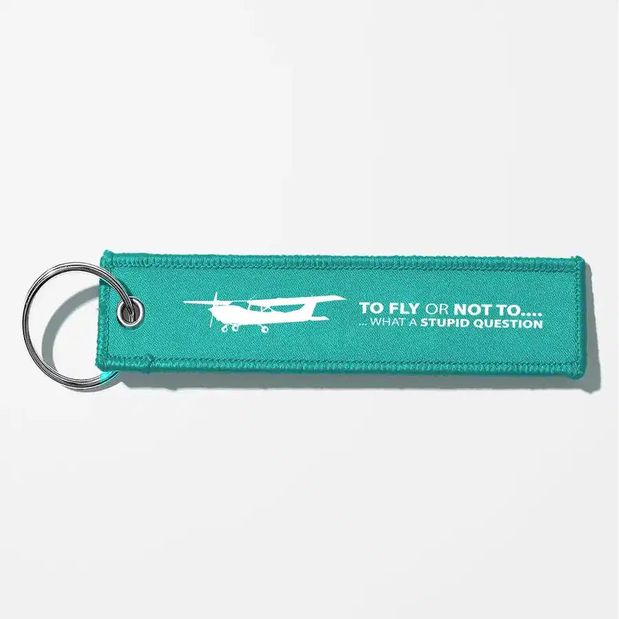 To Fly or Not To Fly Key Chains - Turquoise