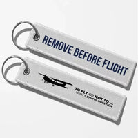 Thumbnail for To Fly or Not To Fly Key Chains - White - Remove Before Flight