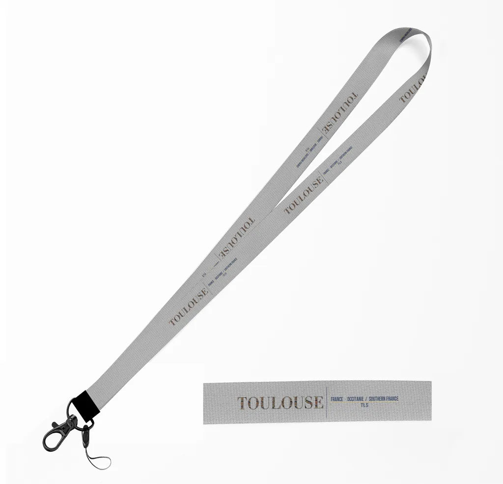 Toulouse City Series lanyard - light gray