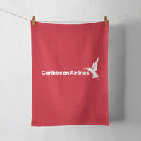 Thumbnail for Carbbean Airlines design on red towel