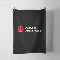 Thumbnail for Japan Airlines design on black towel