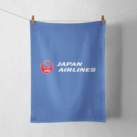 Thumbnail for Japan Airlines design on blue towel