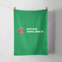 Thumbnail for Japan Airlines design on green towel