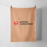 Thumbnail for Japan Airlines design on orange towel