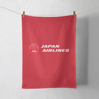 Thumbnail for Japan Airlines design on red towel