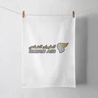 Thumbnail for Oman Airlines design on white towel