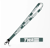 Thumbnail for Trans World Airlines (TWA) lanyard - dark green