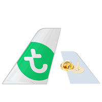 Thumbnail for Transavia Airlines Designed Tail Shape Badges & Pins