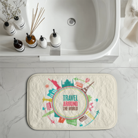 Thumbnail for Travel Around The World Designed Bath Mats
