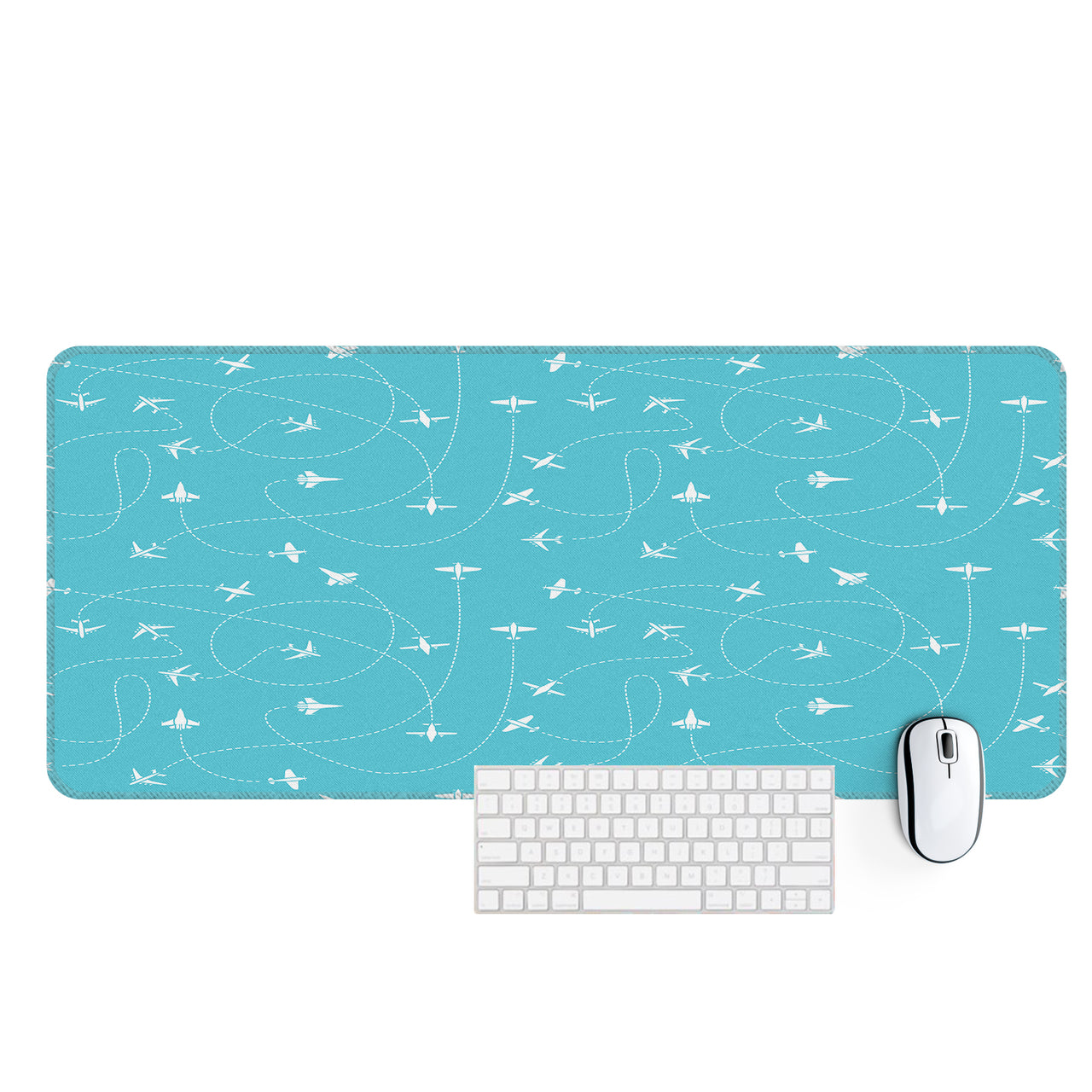 Travel The The World By Plane Designed Desk Mats