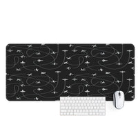 Thumbnail for Travel The World By Plane (Black)  Designed Desk Mats