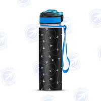 Thumbnail for Travel The World By Plane (Black) Designed Sports Kettles
