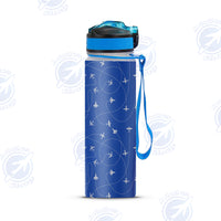 Thumbnail for Travel The World By Plane (Blue) Designed Sports Kettles