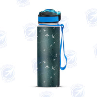 Thumbnail for Travelling with Aircraft (Green) Designed Sports Kettles