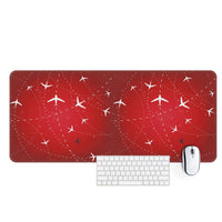 Thumbnail for Travelling with Aircraft (Red) Designed Desk Mats
